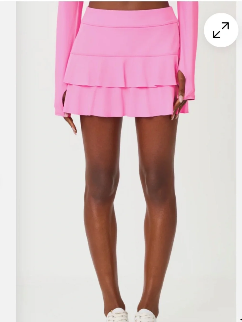 NWT Lilly Pulitzer Pink Luxletic LUNAN Skort in Pink Worth size:MEDIUM - Picture 2 of 6
